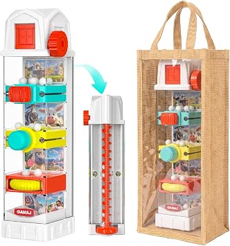 Ganaj Montessori Sensory Toys for Toddlers,Farm Ball Drop Busy Toy w/PVC Window Storage Bag & Multi-Level Puzzle, Sensory Learning for Kids 3-8, Christmas Birthday Gifts for Boys and Girls