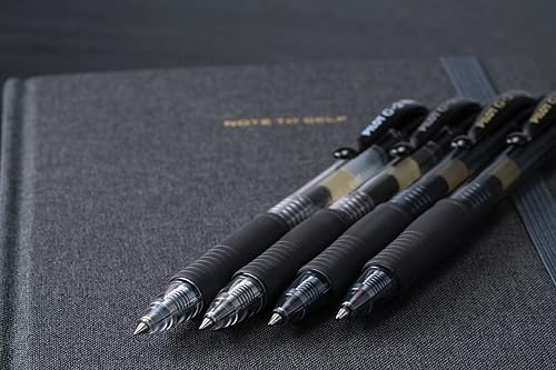 Miniatura 7 de PILOT G2 Bolígrafos de gel de alta calidad con punta gruesa y retráctil recargables de tinta negra paquete de 12 unidades 31256
