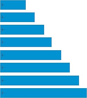 White Water Archery Solid Blue Icon Logo Arrow Wraps 15 pk Choose Length Width (5, 1)