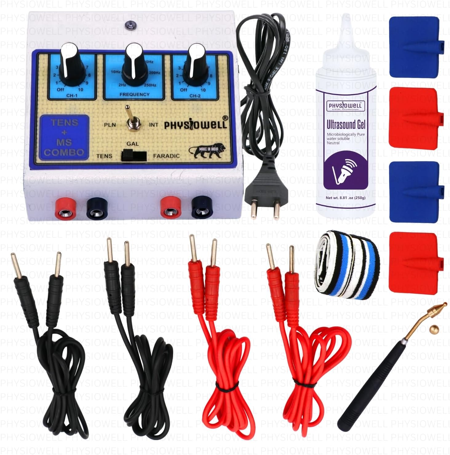 - Physiowell TENS & MS Combo Physiotherapy Machine | Muscle Stimulator & Electrotherapy Device for Pain Relief | TENS Machine for Nerve Pain, Muscle Pain & Rehab | Portable Physio Equipment with Electrodes & Cables