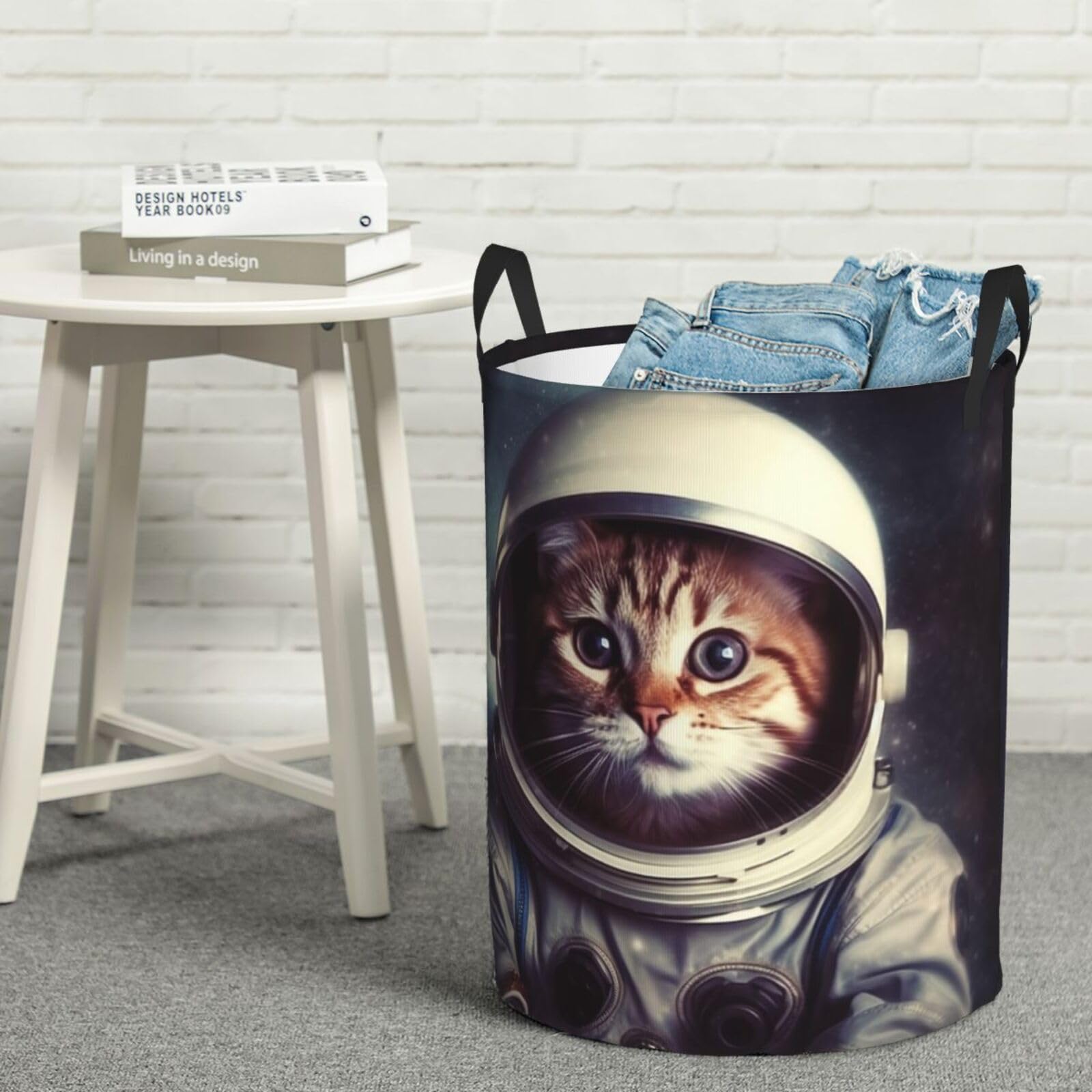Panier à linge astronaute autoportant pour résoudre le désordre des jouets et couvertures