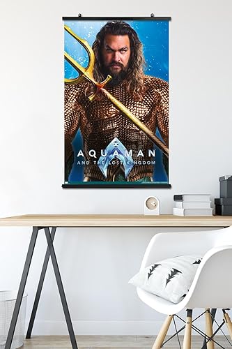 Miniatura 45 de Trends International DC Comics Movie Aquaman y el Reino Perdido - Póster de pared de Aquaman, 14.72 x 22.37 pulgadas, versión enmarcada en blanco