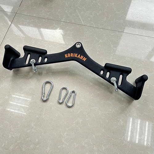 Miniatura 7 de KORIKAHM Accesorios de tracción LAT de agarre múltiple, barra desplegable LAT, accesorio de máquina de cable para entrenamiento de músculos de la