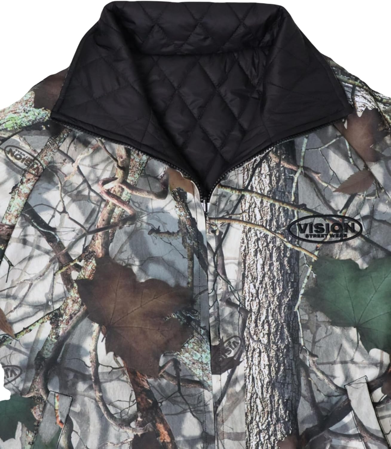 VISION STREET WEAR（ヴィジョンストリートウェア）の「【VISION STREET WEAR/ビジョンストリートウェア】ビッグシルエット刺繍ワッペンナイロンスタジャン（スタジャン）」  - WEAR [ヴィジョンストリートウェア] スタンドジャケット (キルティング加工・リバーシブル仕様) / 5905001 / メンズ