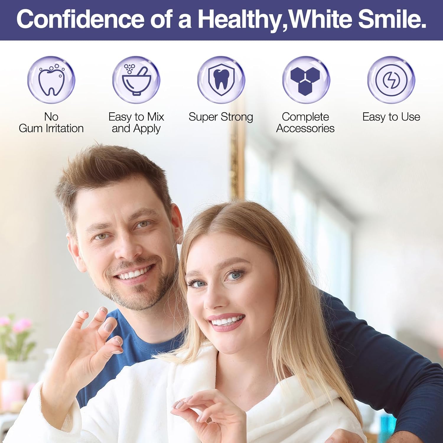 Zinc Oxide Eugenol Dental Cement Tooth Repair Kit for Broken Teeth, Temporary Filling for Crowns, Tooth Filler, Cavity Filler (Natural White)
