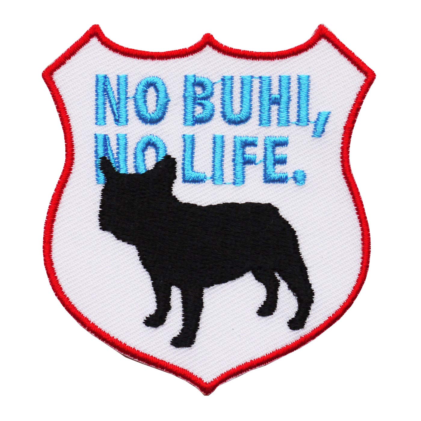 Amazon.co.jp: フレンチ・ブルドッグワッペン「NO BUHI, NO LIFE