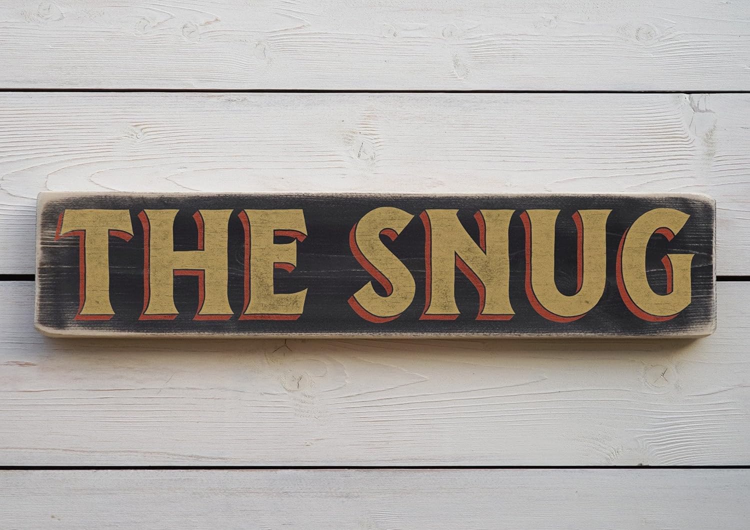 Ingzzaac Metal Signs The Snug Vintage Style Metalen Sign. Handmade Retro Home Gift Metalen Signs With Sayings 4×16 Inch