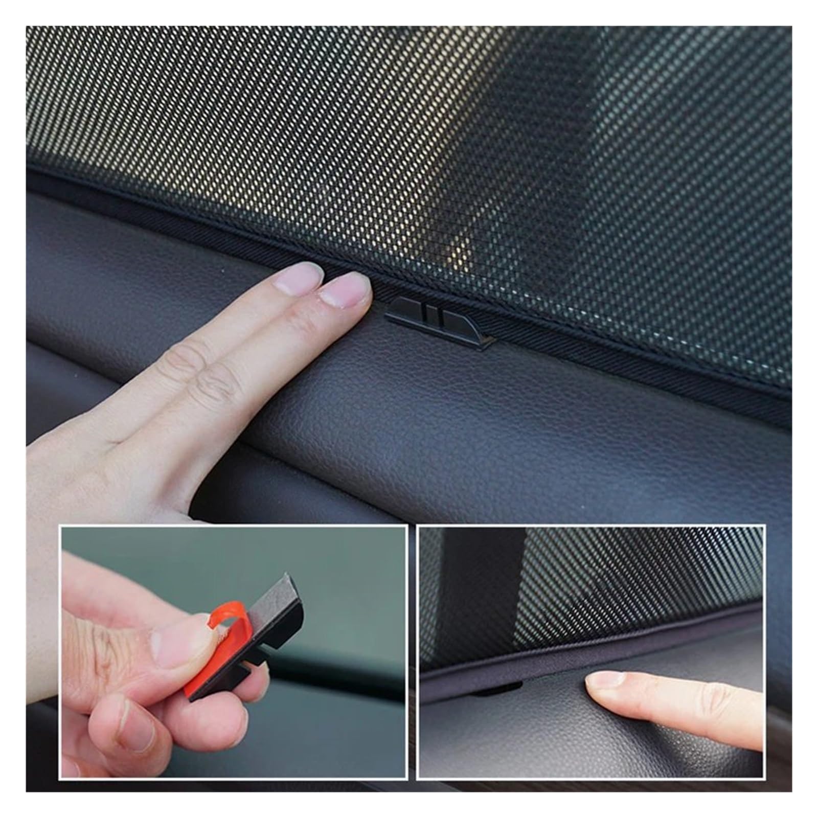 Parasole Macchina Per Jeep Per COMPASS MP 2017-2023 Magnetico Finestrino Laterale Anteriore Posteriore Parabrezza Tenda Auto Parasole Scudo Auto Parasole (Misurare : 4PCS Rear Triangular)