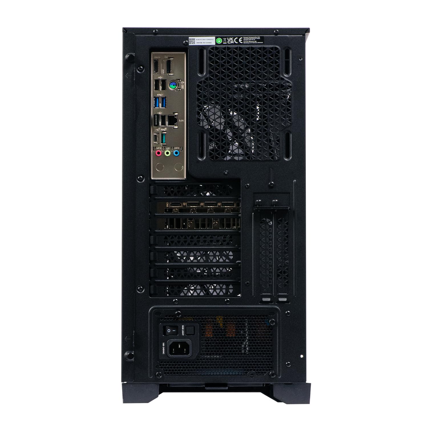 Veno Scorp Gaming PC - Intel Core i7 14th Gen Nvidia Geforce RTX 5080 16GB GPU - 32GB 6000Mhz DDR5 Ram - Corsair MP600 2TB NVMe - 850W Gold Rated PSU - Wi-Fi - Liquid Cooled - 4000D ARGB Black — view 8