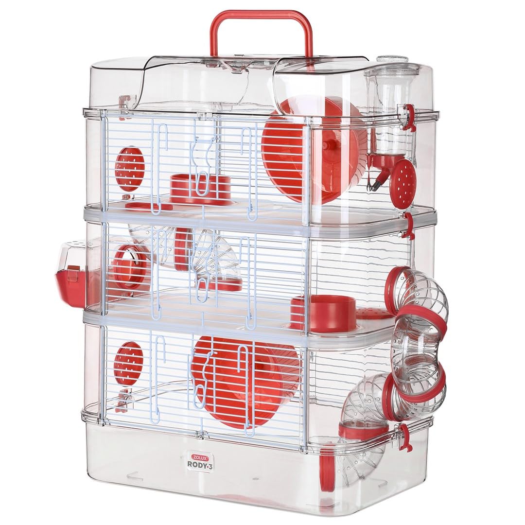Zolux Jaula para Hamster, ratón, Gerbola RODY 3'' Trio