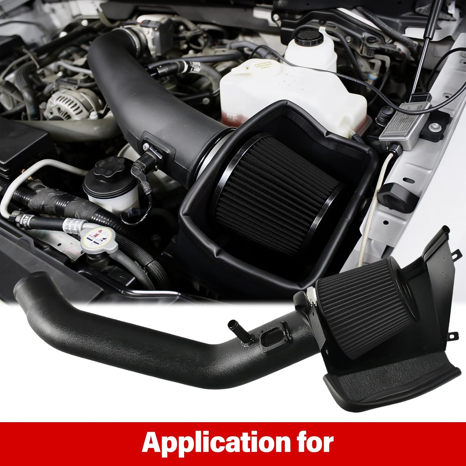 Cold Air Intake Kit Compatible with BMW 12-16 335i/14-16 435i M235i /16-18 M2 N55 L6 3.0L Turbo (Black)