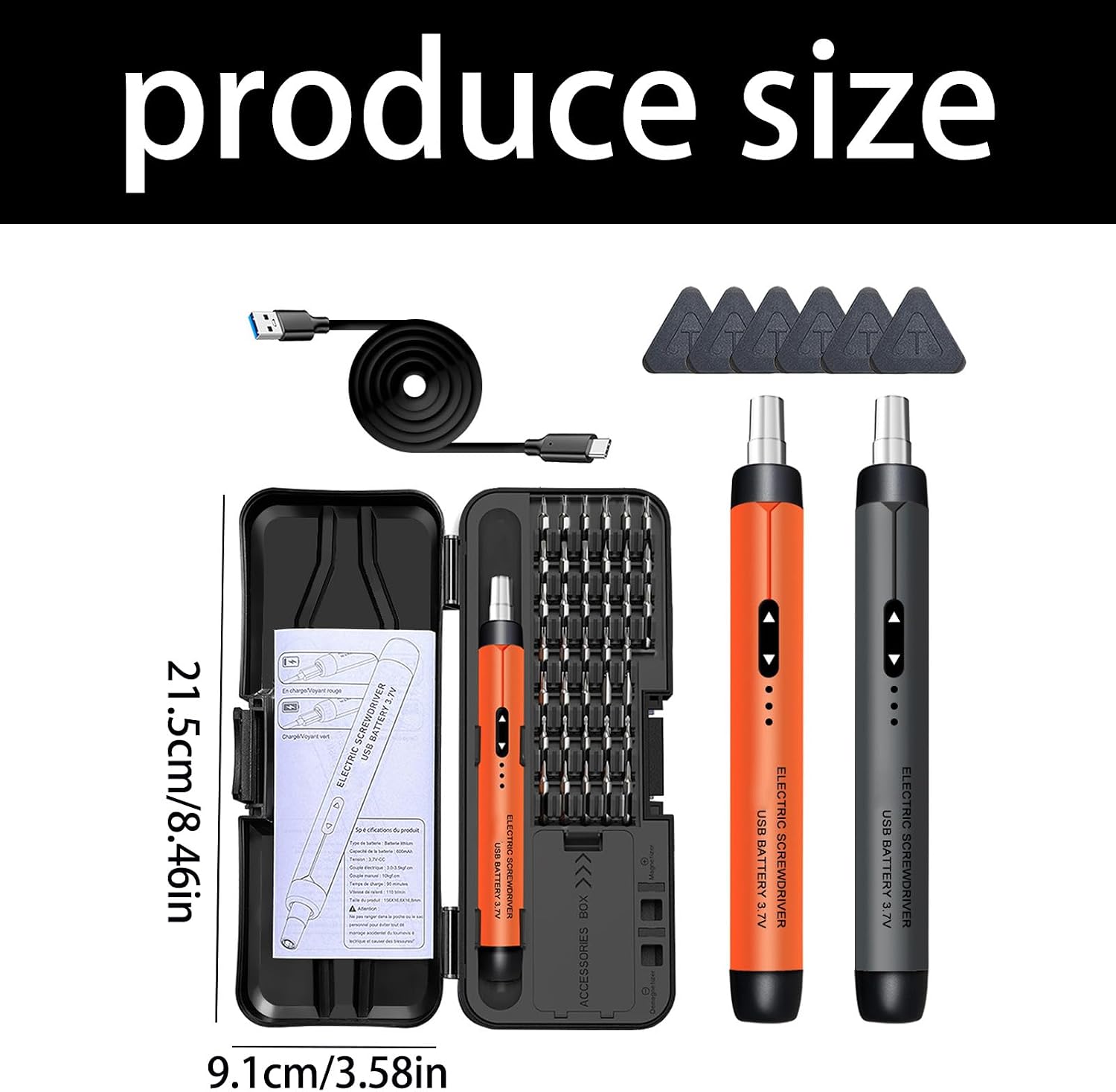 Rechargeable Professional Electric Screwdriver Set with Lithium Batteries Multiple Accessories for Fixing Projects Fast Charging Screwdriver