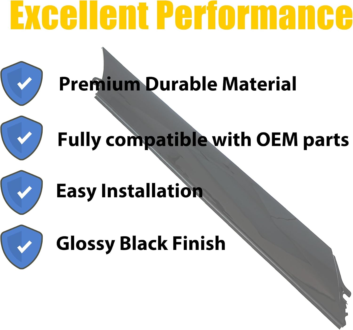 Left Windshield A-Pillar Molding Trim Cover Panel Compatible with Infiniti QX56 2011-2013,QX80 2014-2023/Armada 2017-2023 Replace#76837-1LA0A 76837-6JR0A (Driver Side)