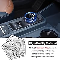 Vista 3 de Aunginsy 1 funda de anillo de botón para interruptor de palanca de cambios compatible con Ford Maverick 2022 2023 2024, de aluminio, para consola