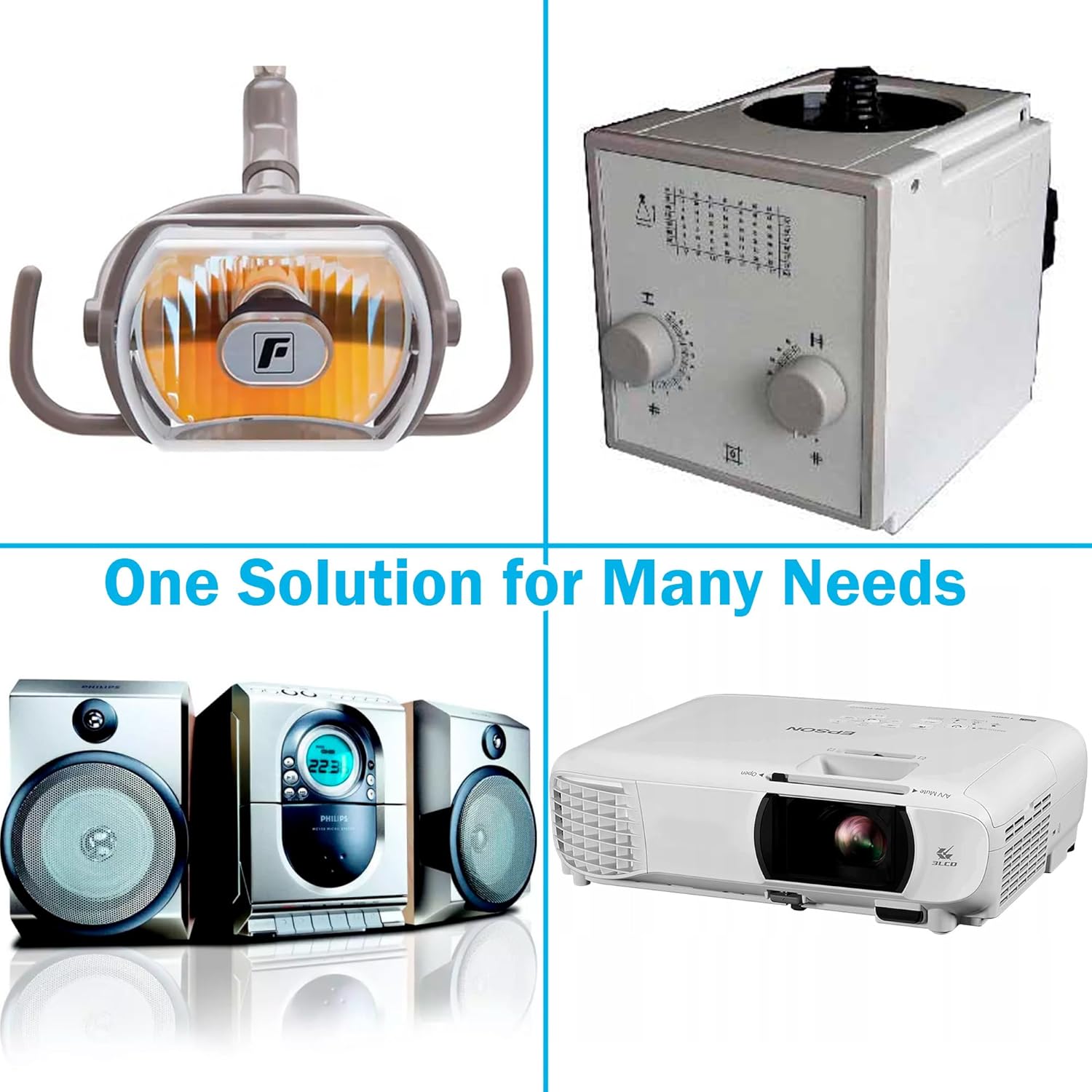 HQRP 4-Pack Halogen Bulb 24V 150W GY9.5 Compatible with Eureka Linear II Automatic/IV Automatic/MC-150 Manual/MC-150-C Manual