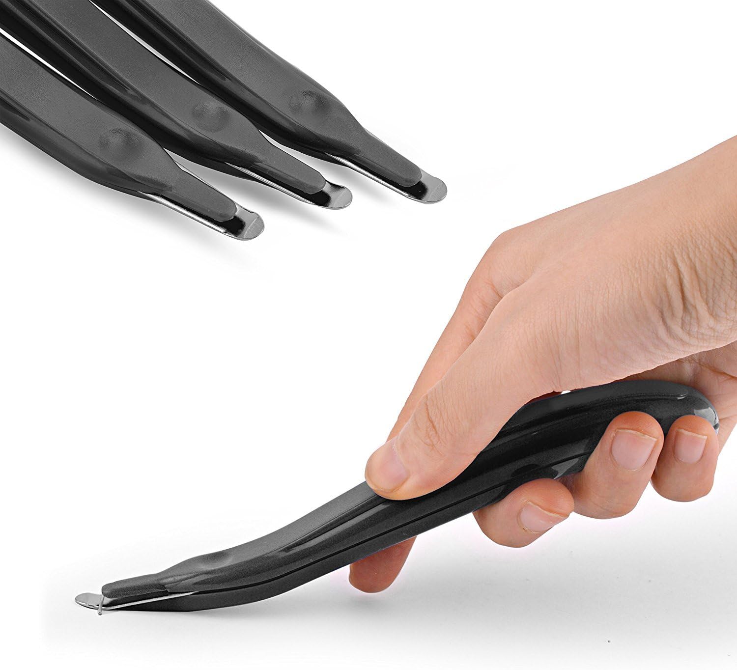 KTRIO 4 Pack Staple Remover Professional Magnetic Easy Staple Removers Stapler Remover Staple Remover Tool Staple Puller Remover Staple Stick Staple Pullers for Office, School and Home, Black