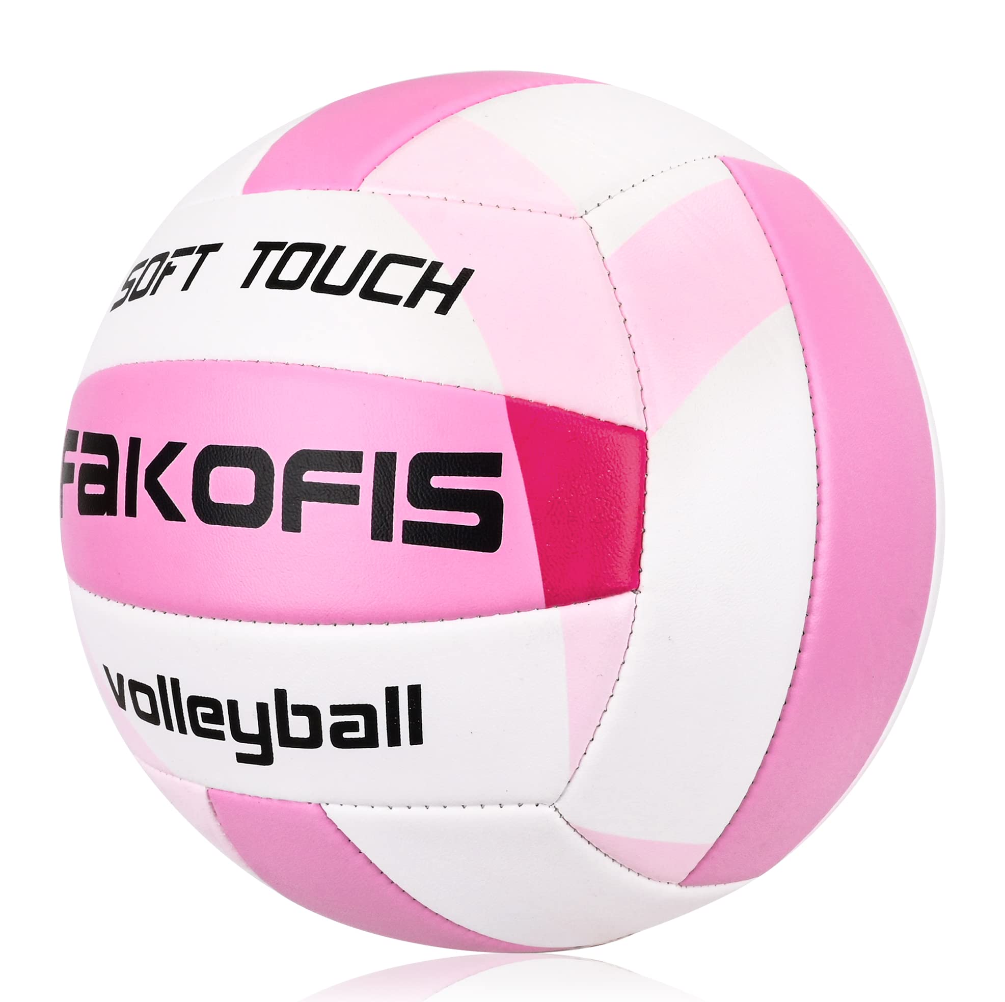 Balón de voleibol playa tamaño oficial 5 rosa para adultos interior exterior