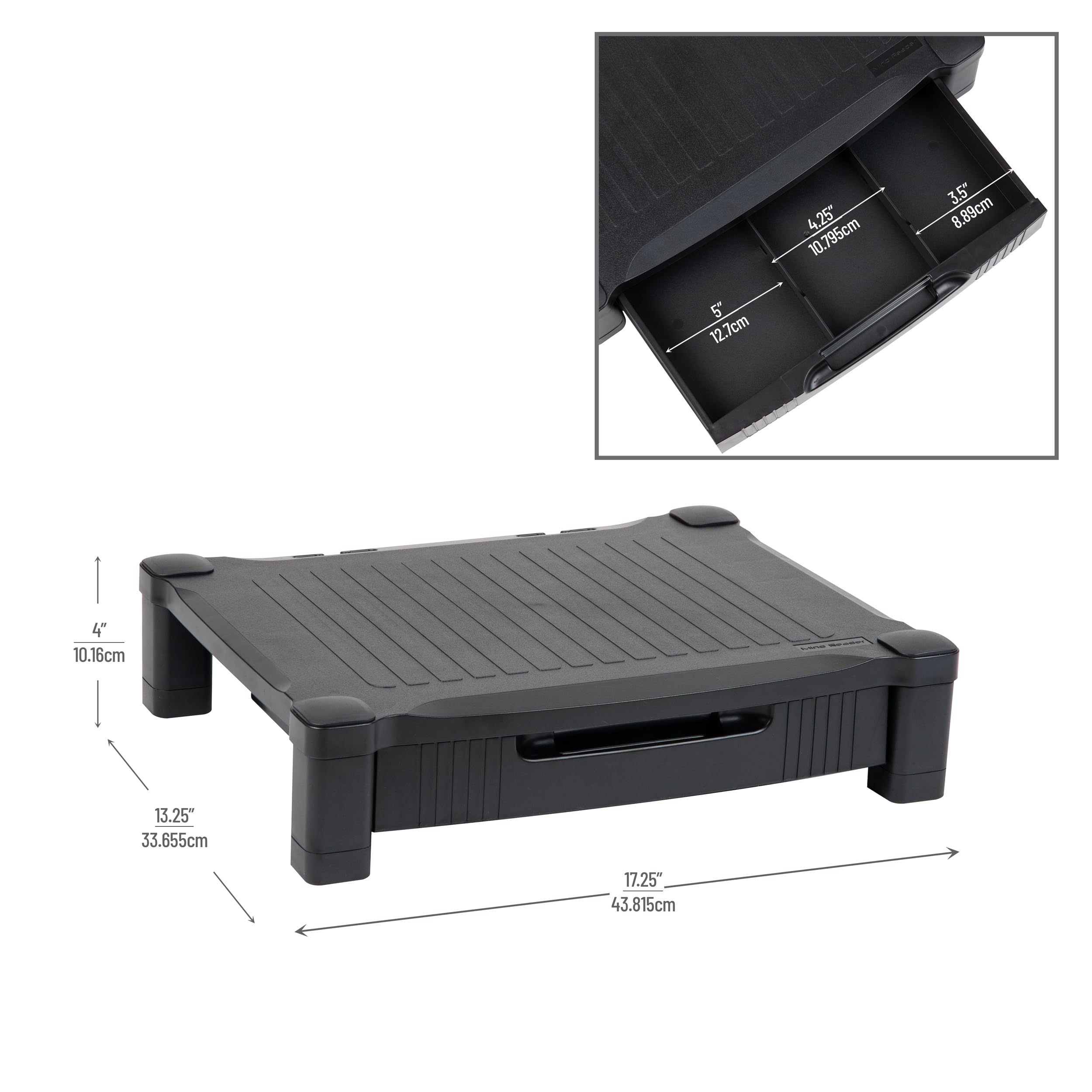 Adjustable Height Laptop Riser Mind Reader Monitor Stand, Height ...