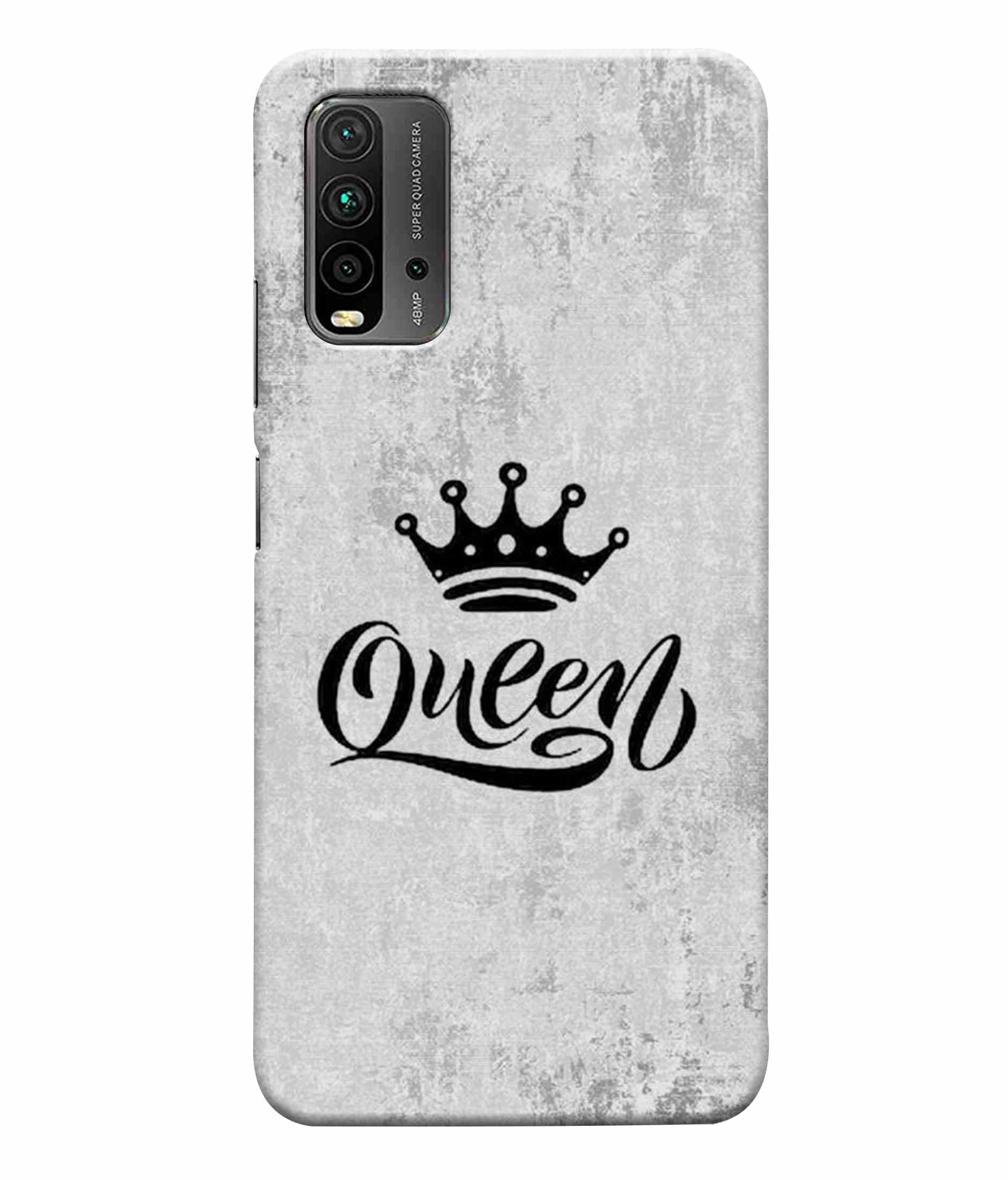 IVJAR Printed Colorful Hard Back Case Cover & Compatible for Xiaomi Redmi 9 Power | Queen Crown (Multicolor) - D1094