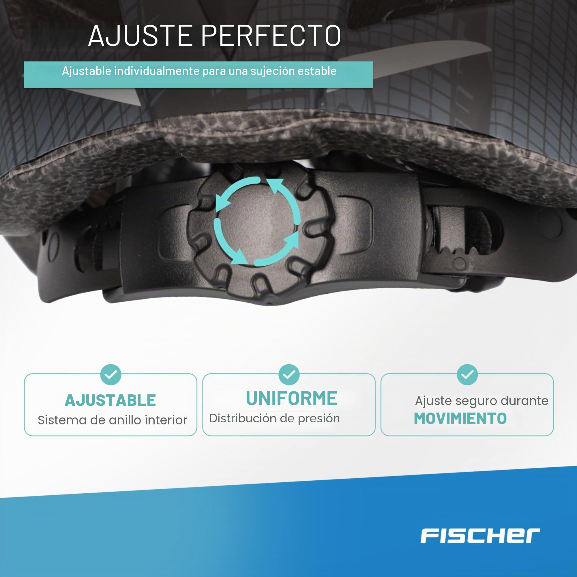 Fischer Urban Plus - Casco de ciclismo con luz trasera LED integrada para hombre y mujer