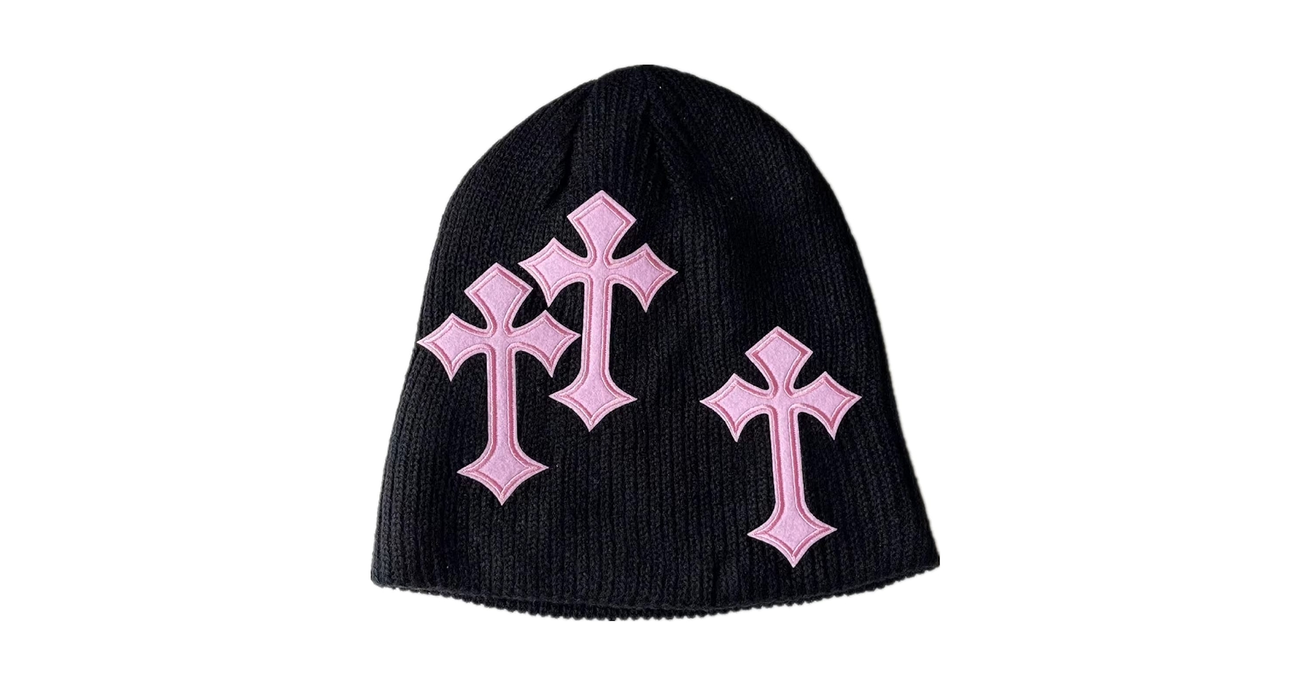 Buy Z-Jeris Y2K Hat Dark Cross Wool Hat Cross Pattern Fashion Knit
