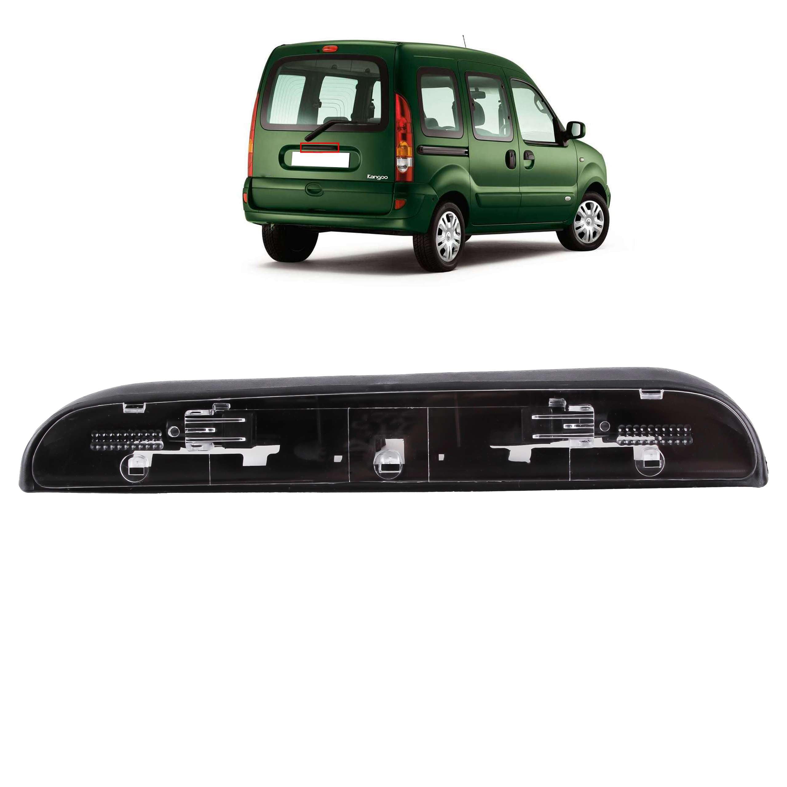 INLY Eclairage de la plaque d'immatriculation Eclairage du hayon compatible avec Kangoo 8200103260 (1997-2007)