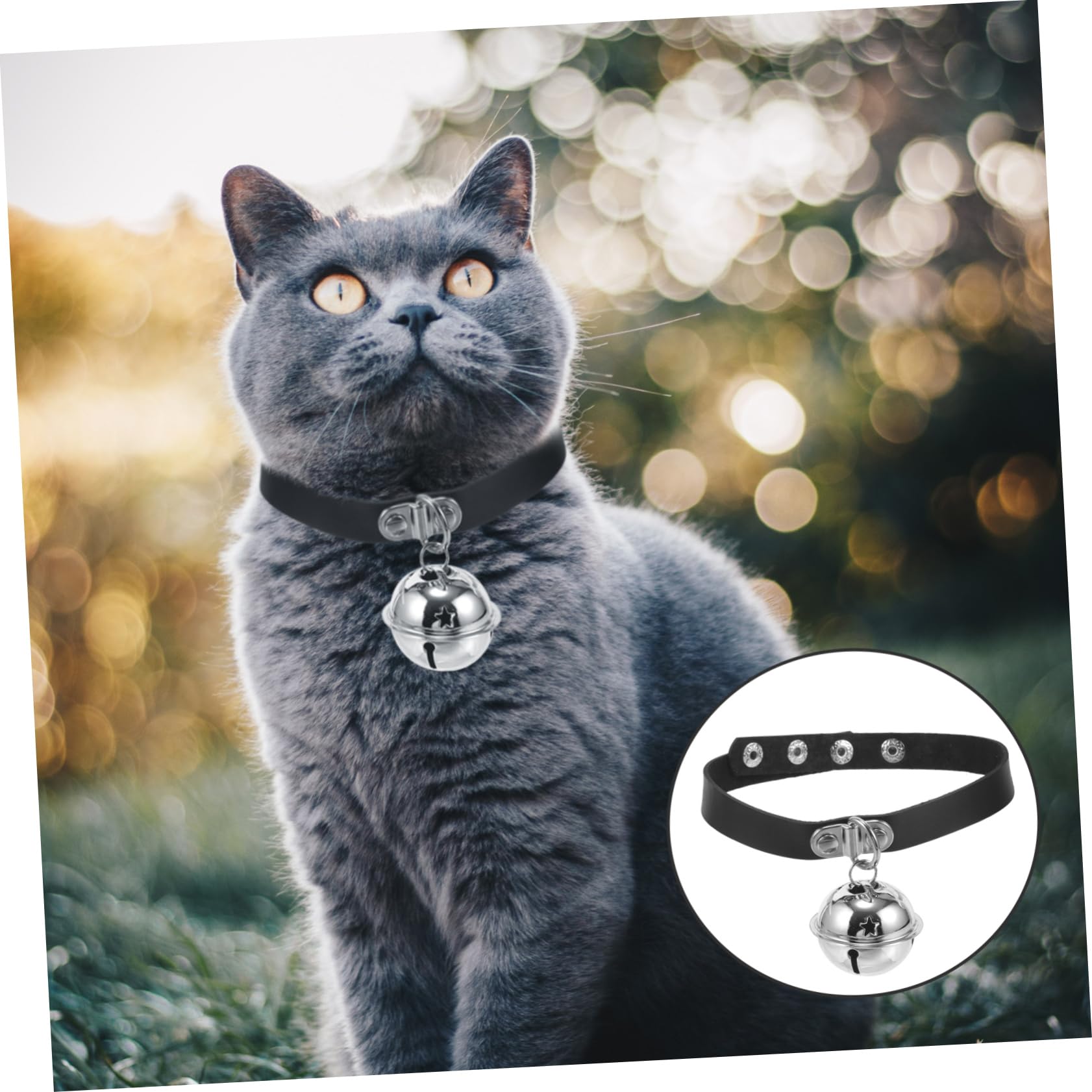 Toddmomy Collier pour Chiens PU avec Clochette Collier Ajustable Style Punk pour Chiots Et Chats Accessoire pour Animaux De Compagnie
