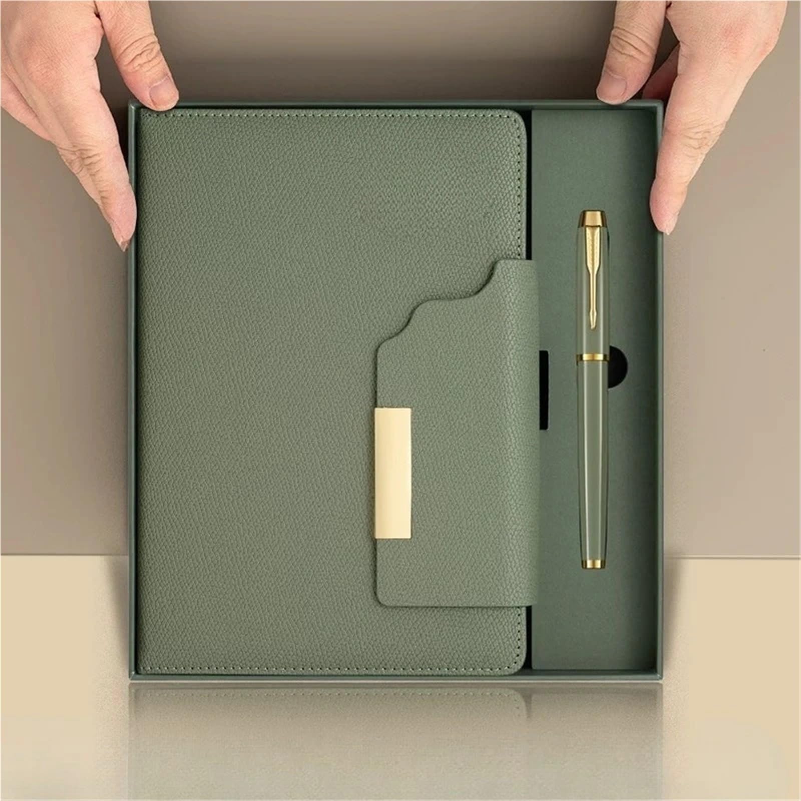 Blocco note aziendale di alto livello di aspetto for notebook A5 | Confezione regalo diario di lavoro for ufficio(REDBOX)