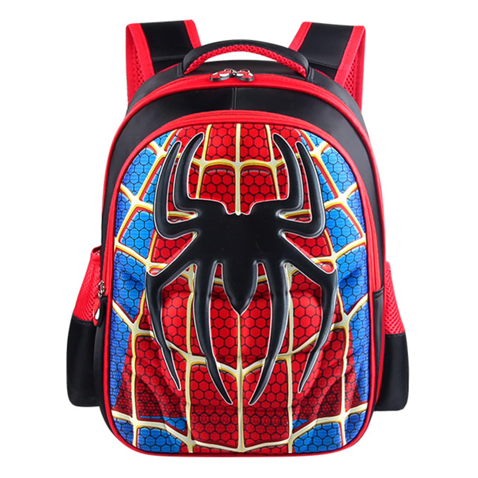 LIPUDAPPLIPUDAPP Spiderman School Bags Girls Boys Backpacks Waterproof Book Bag Kids Childrens Vacation Travel Rucksack Lightweight Daypacks,Red-34x13x25cm