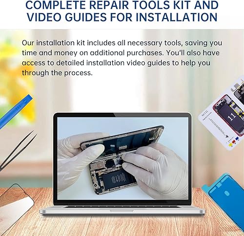 Miniatura 6 de CYKJGS Para iPhone 11 Reemplazo de pantalla con altavoz de oído y sensor de proximidad 6.1 "Pantalla LCD táctil 3D digitalizador Asamblea completa