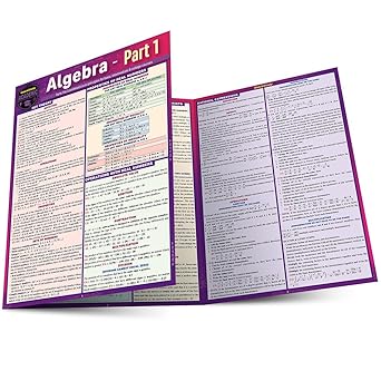 Algebra Part 1: a QuickStudy Laminated Reference Guide