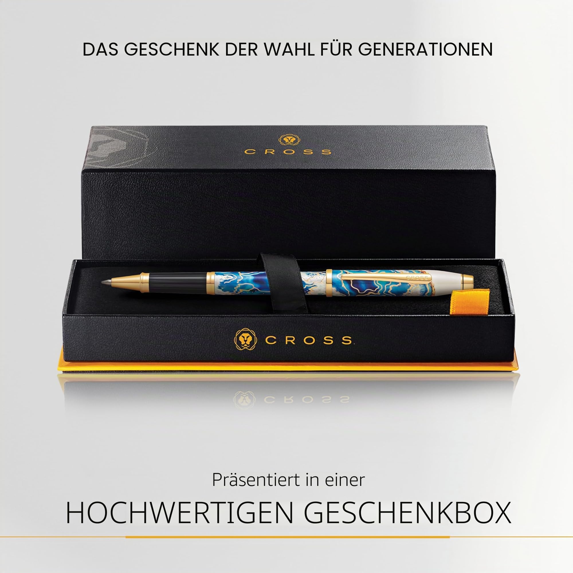 Cross Wanderlust Malta Rollerball (Strichstärke 0.7 mm, Schreibfarbe: schwarz, inkl. Geschenkbox)