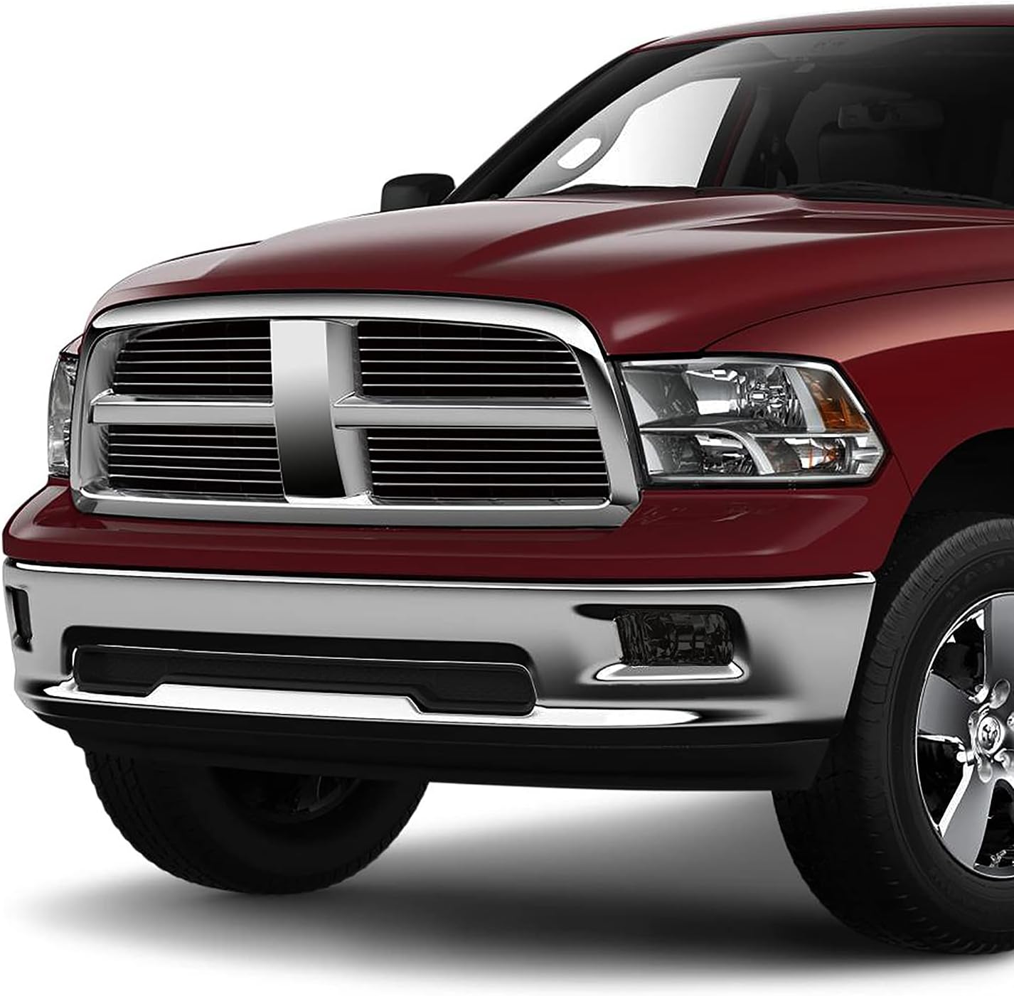 DNA MOTORING FL-ZTL-331-SM Fog Light With Switch & Wiring Harness Driver & Passenger Side Enhance visibility [Compatible with 09-18 Dodge Ram 1500 2500 3500]