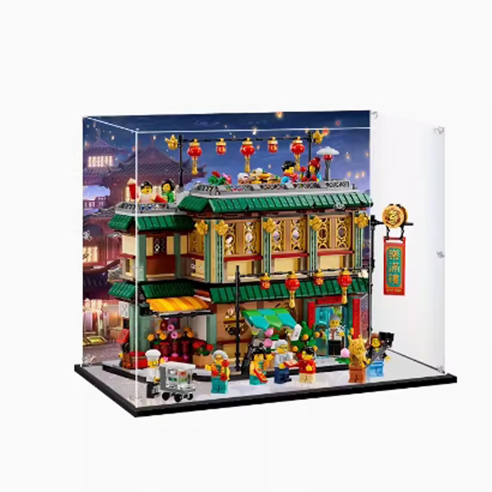 Display Box Compatible with Lego 80113 Chinese New Year Fun