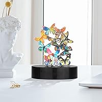 Vista 5 de Juguetes de escritorio para oficina para adultos, magnéticos, de escritorio, mariposas, escultura, decoración de escritorio para mujeres, escritorio