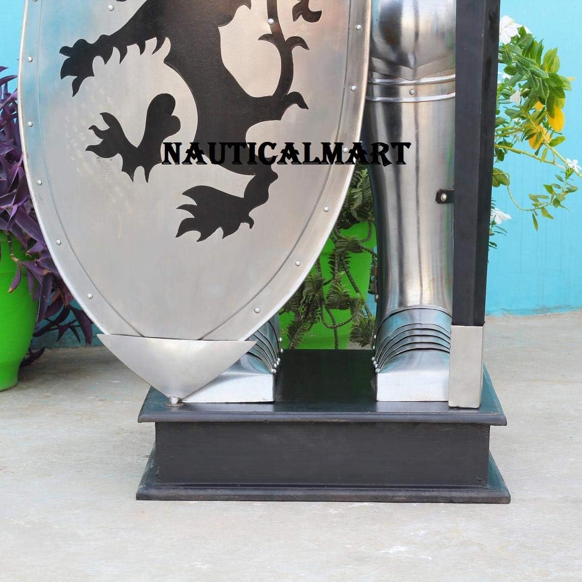 Nautical-Mart Metallic Full Body Armour Suit | Combat Wearable Full Body Steel Costume LARP & Stage Dramas Act Body Costumes