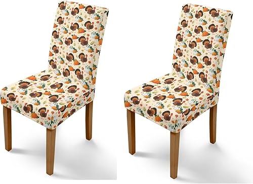 Miniatura 86 de Rnyleeg Fall Autumn Seat Covers for Dining Chairs Set of 4 Sunflower Themed Stretch Dining Chair Covers Soft Comfy Chair Slipcovers for Cocktail