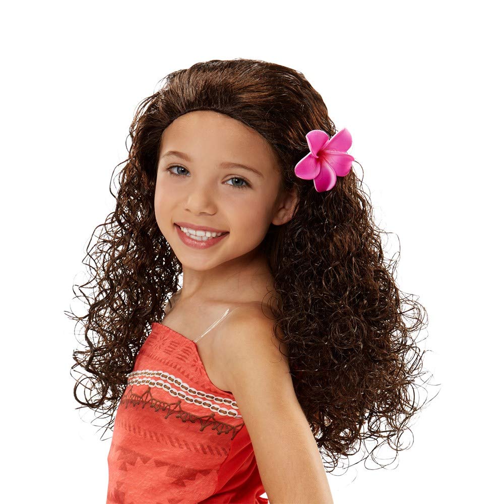 Moana Brown Wavy Wig Disney Hawaiian Polynesian main image 0