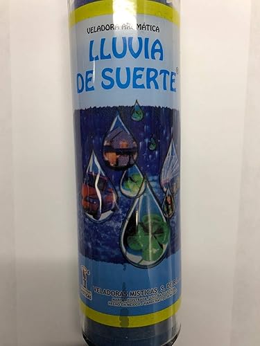 Rain of Luck (Lluvia De Suerte) Vela perfumada preparada 7 días en cristal