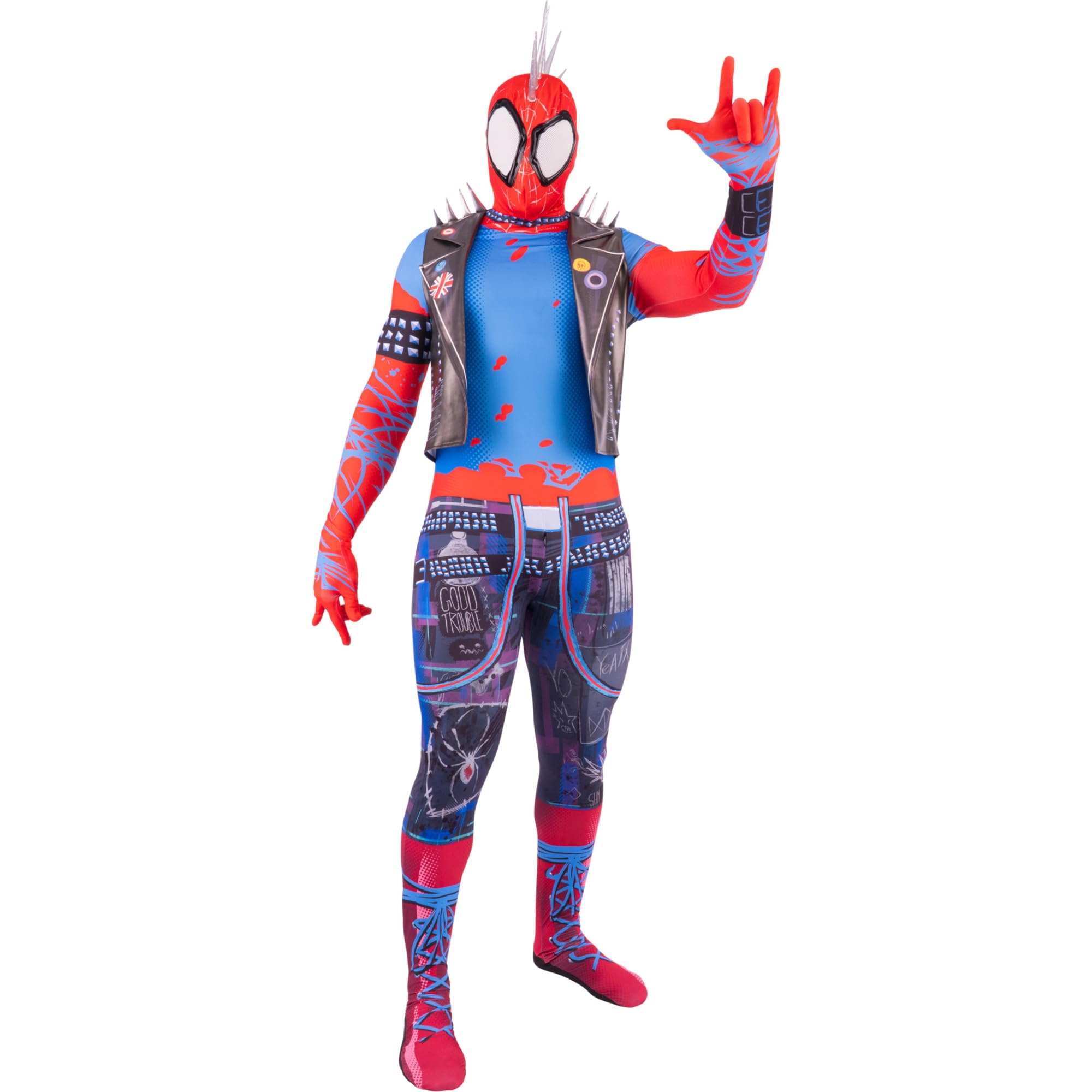 MARVEL Spider-Punk Official Adult Zentai Halloween Costume