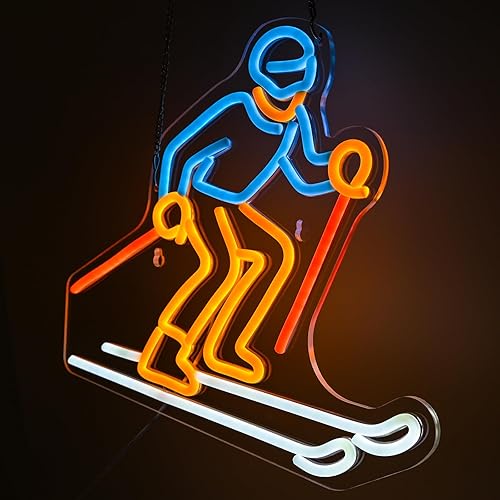 Miniatura 16 de Luz de neón retro de béisbol en azul eléctrico y rosa, vibrante decoración de pared LED para sala de juegos, dormitorio de TikTok y bar, regalo Azul