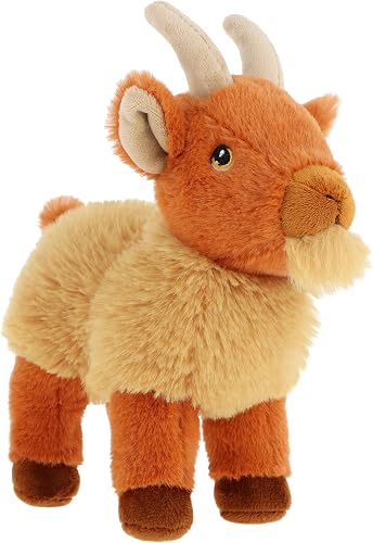 Keeleco Golden Goat Plush Stuffed Animal Toy, Golden Brown, 20cm, Eco-Friendly