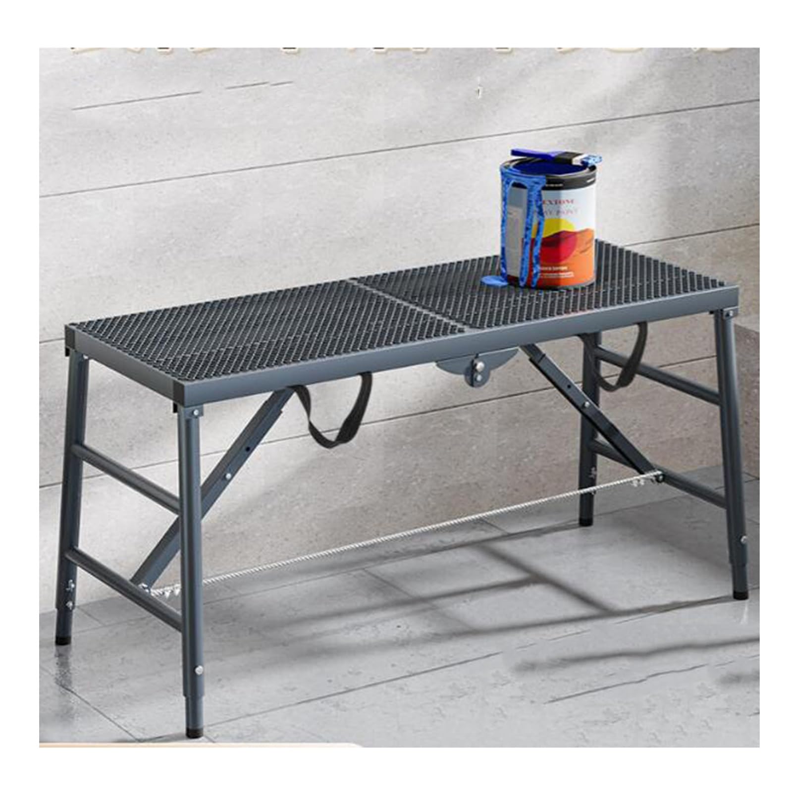 Sgabello Pieghevole For, Pieghevole Portatile, Ponteggio Di Sollevamento, Acciaio Al Carbonio, For Decorazione Domestica, Oggetti Di Sollevamento, Pittura Murale, Ingegneria(150x40cm)