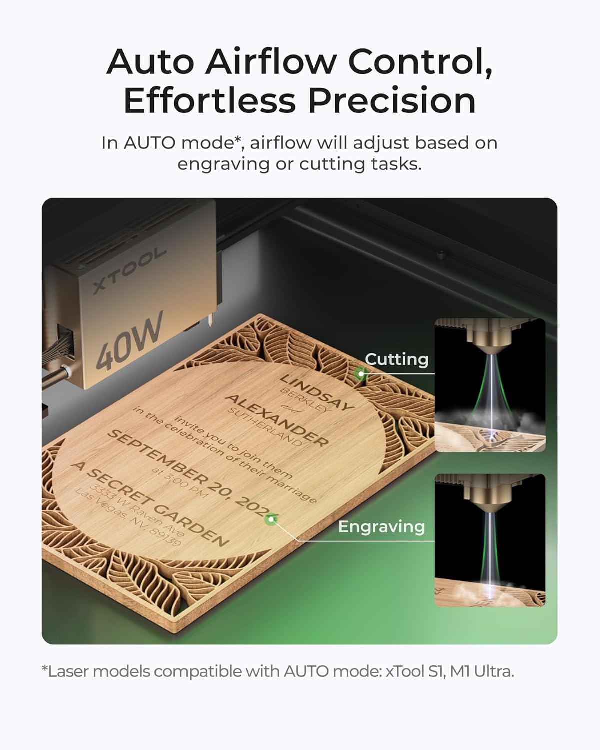xTool Air-Compress Assist with Upgraded Metal Pump for xTool S1/M1 Ultra, 30L/min Air Output for Laser Cutter, Auto Control, Cut Cleaner and Faster