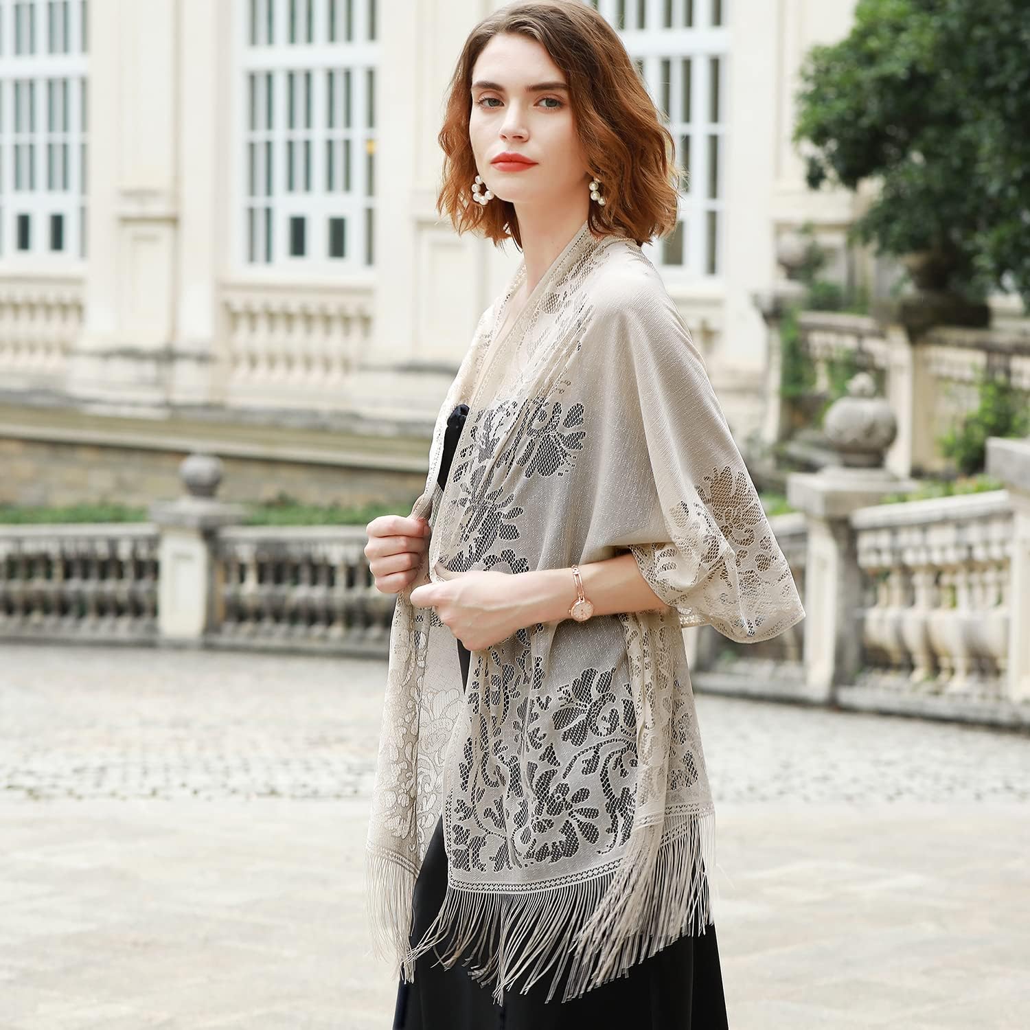 RIIQIICHY Shawls and Wraps for Evening Dresses Scarfs for Women Pashmina Wedding Formal Shawl - Image 5