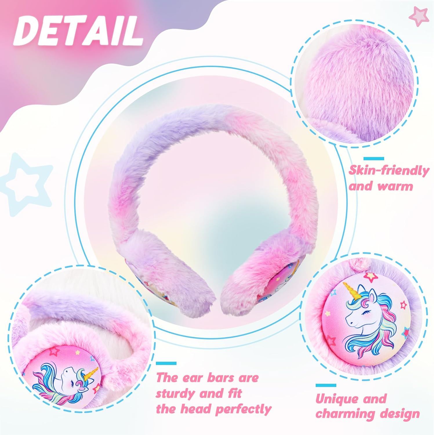 Kids Earmuffs Warmer Ear muffs Winter Fleece Earmuffs Warm Ear Covers for Toddle Girls Boys - Image 2