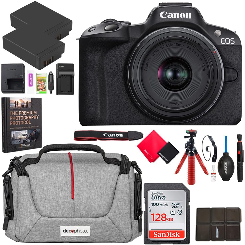 Amazon.com : Canon EOS R50 Mirrorless Camera (Black) with RF-S 18