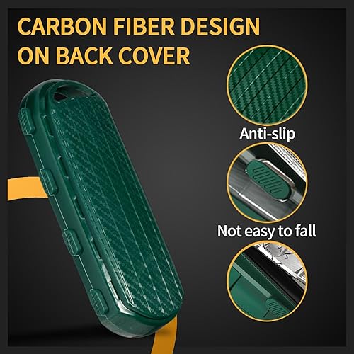 Miniatura 9 de TANGSEN Funda para llavero de TPU compatible con Mazda 3, CX-5, MX-5 Miata, Scion IA, Toyota Yaris IA con textura de fibra de carbono transparente