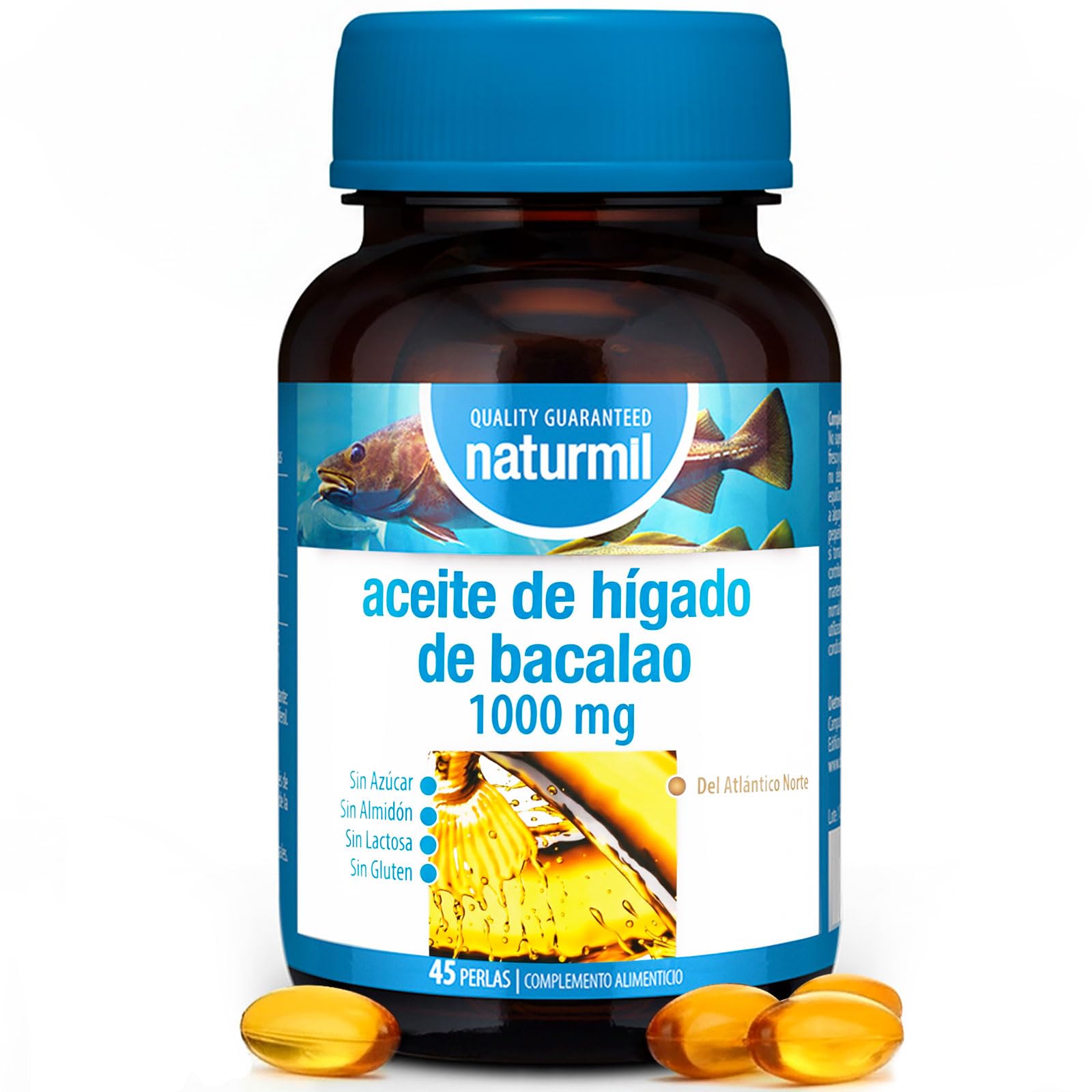 Nutricosmetics - Naturmil Aceite Higado De Bacalao 1000 Mg 45 Per