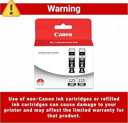 Miniatura 4 de Paquete económico de 2 cartuchos Canon PGI-225 4530B007, negro